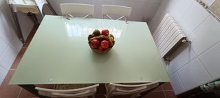 Mesa de cocina cristal