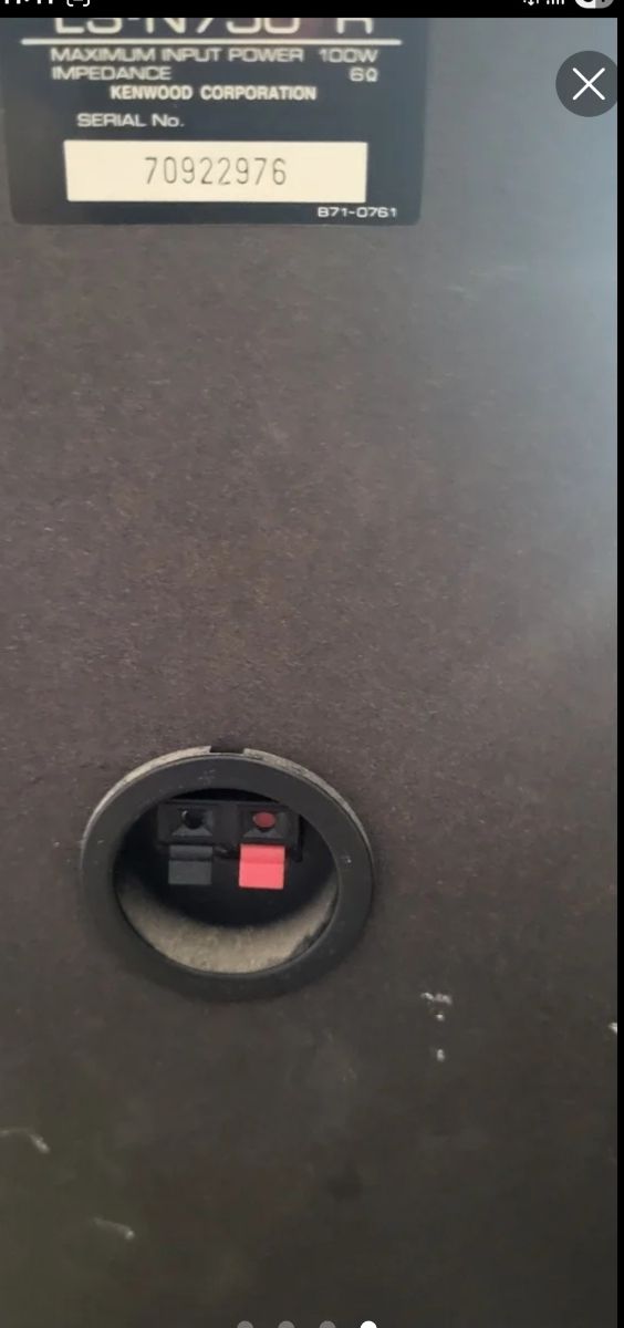 Altavoz Kenwood Negro 100W