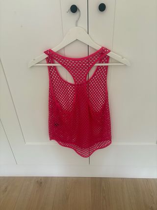 Camiseta de red Shein Rosa Talla M