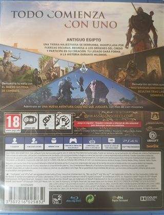 Assassin's Creed Origins PS4 cómo nuevo 