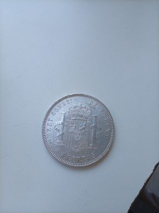 Moneda 5 Pesetas Plata 1898 Alfonso XIII
