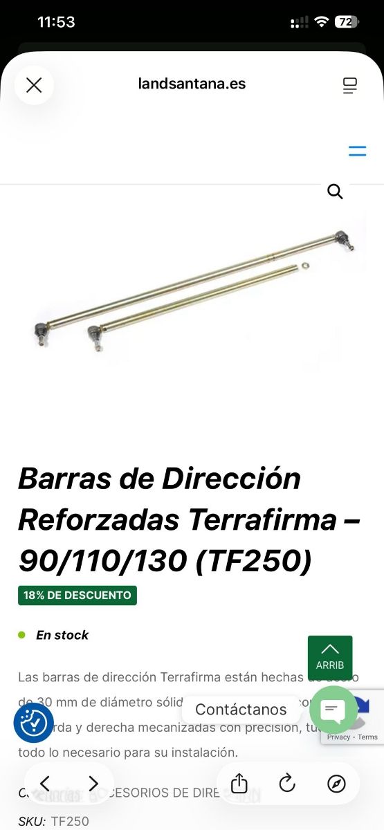 Barras Dirección Reforzadas 