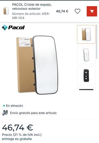 Cristal Retrovisor Mercedes MER-MR-004