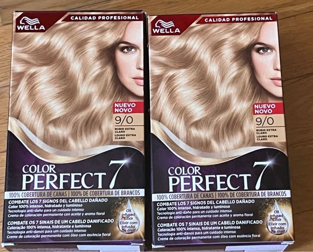 2 Tintes Wella Color Perfect 7 Rubio Extra Claro