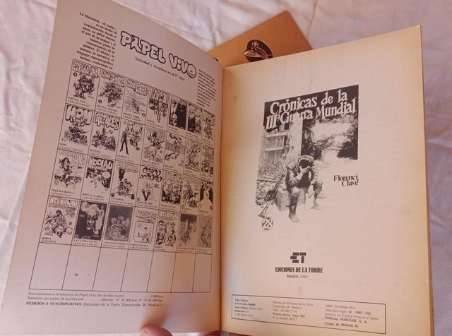 Comic Papel Vivo, 27 y 28 Ediciones de la Torre