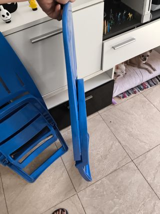 Sillas de Playa Plegables Azules (2)