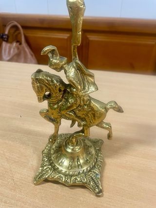 Conjunto Reloj y 2 Candelabros Dorados