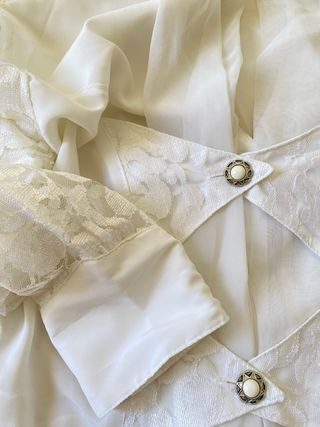 Camisa Novia Vintage Encaje