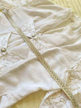 Camisa Novia Vintage Encaje