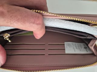 Cartera Surekana Polipiel Rosa Talco Sin Estrenar