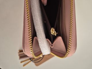 Cartera Surekana Polipiel Rosa Talco Sin Estrenar