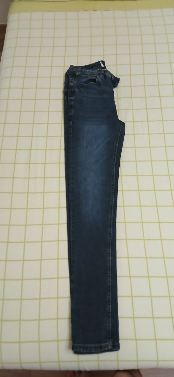 Vaqueros skinny lisos azules