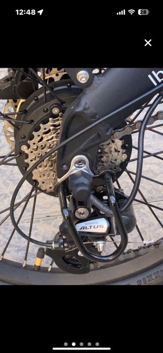 Bicicleta Eléctrica Plegable Negra