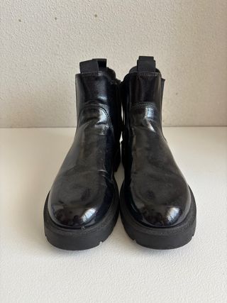 Botines Zara Negros Charol
