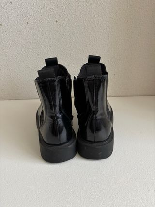 Botines Zara Negros Charol

