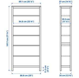 Librería Hemnes Blanca Madera