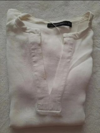Dos Blusas Zara Blancas Talla S/36/8