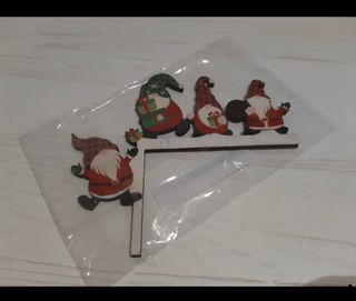 Ornamenti natalizi in legno per gnomi