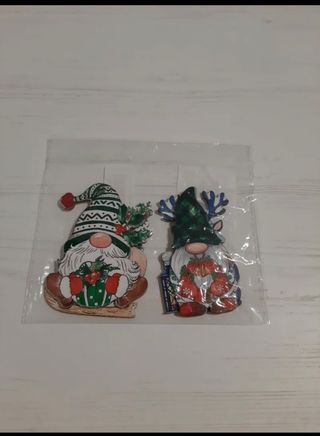 Ornamenti natalizi in legno per gnomi