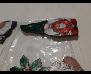 Ornamenti natalizi in legno per gnomi