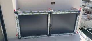 Puerta PVC gris antracita

