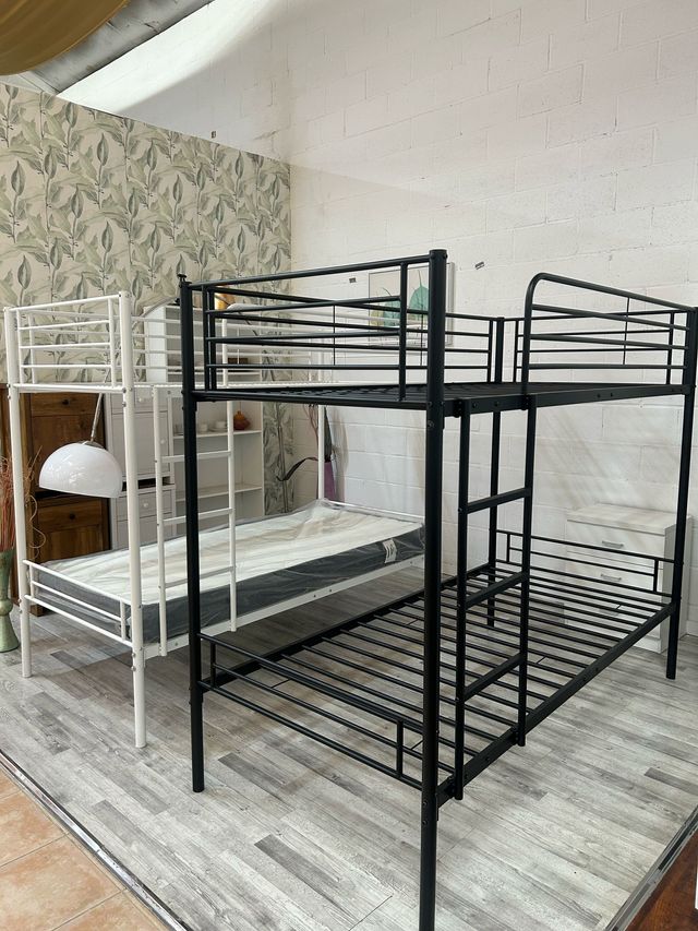 Letto a castello singolo metallizzato 90x190 - Letto matrimoniale