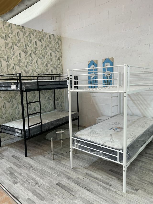 Letto a castello singolo metallizzato 90x190 - Letto matrimoniale