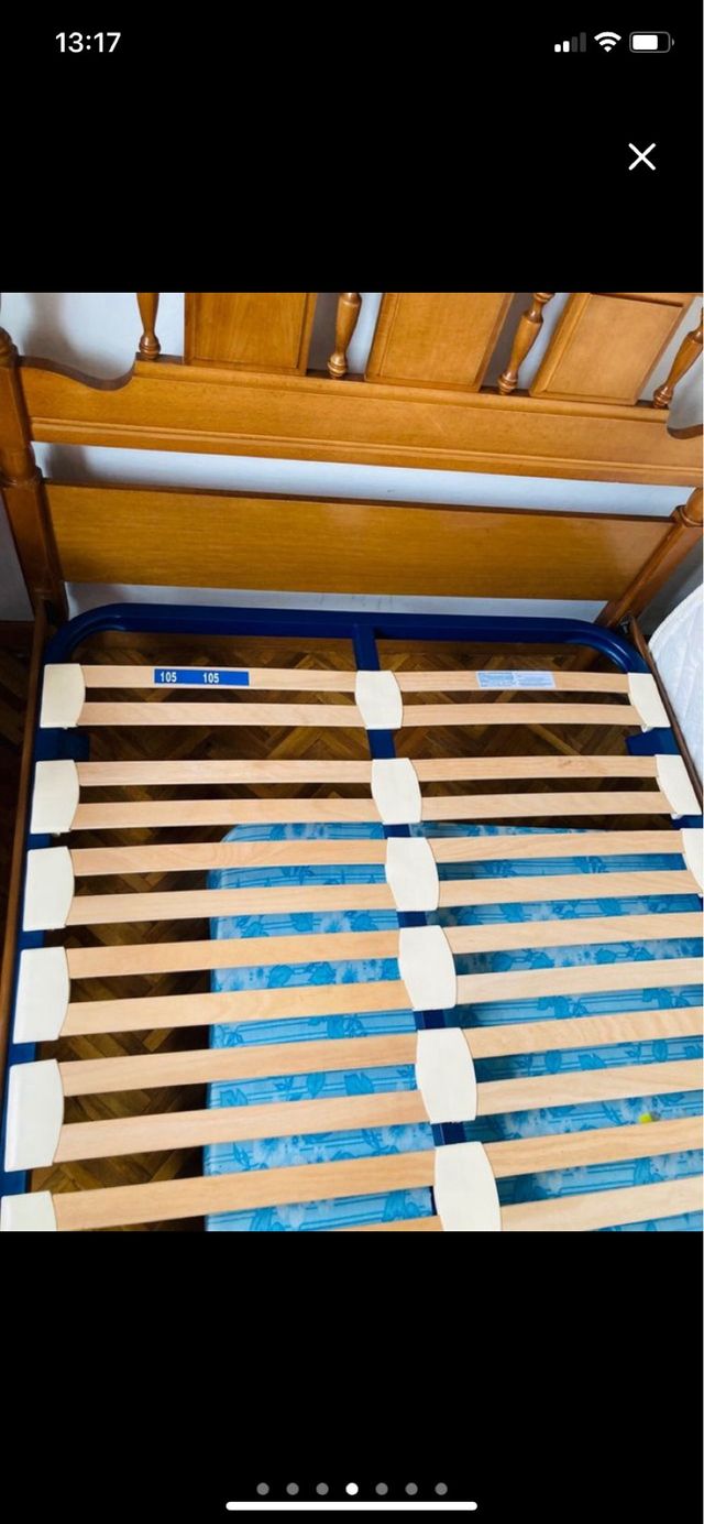 Estructura Cama Somier Madera y Cabecero