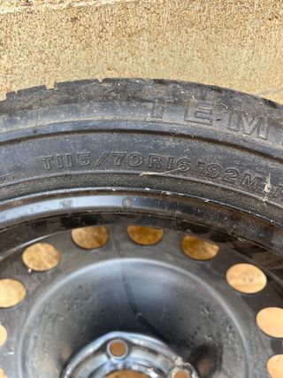 FIRESTONE. RUEDA DE RESPUESTO MEDIDA: 115/70 R16 
