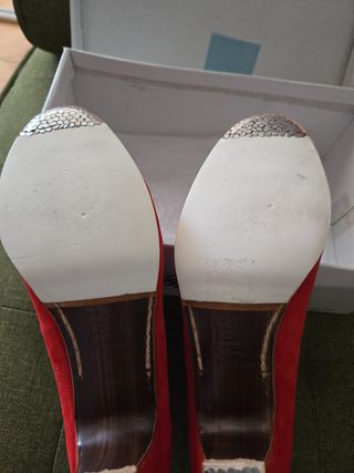 Zapatos de flamenco Benini rojos