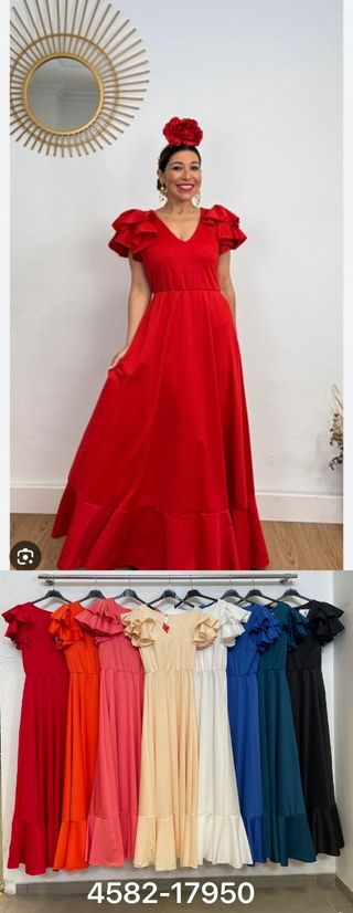 Vestido Flamenca Rojo