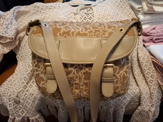Bolso bandolera Tous marrón y beige