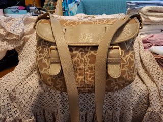 Bolso bandolera Tous marrón y beige