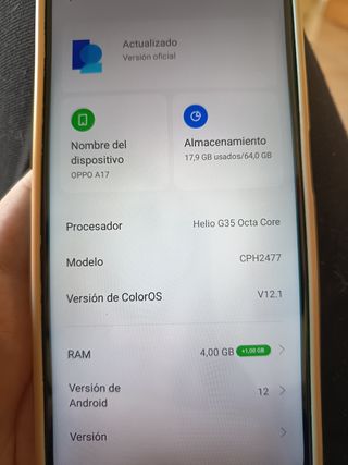 Oppo A17 Azul CPH2477