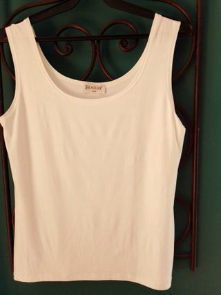 T-shirt senza maniche BOGUAR Ivory Taglia M