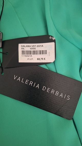 Vestido Valeria Derbais verde a estrenar