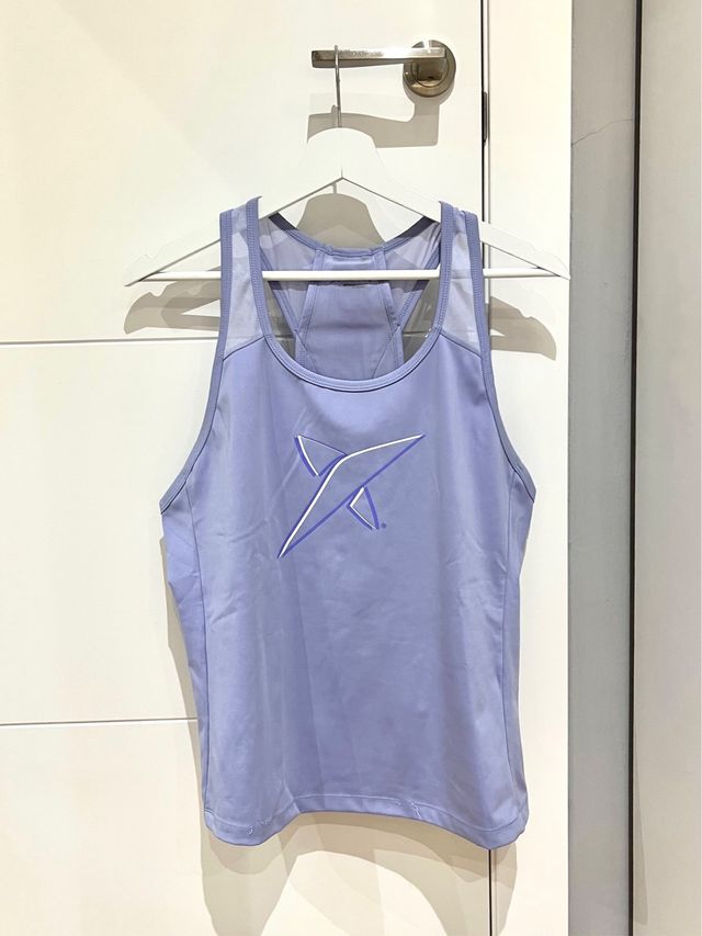 Camiseta tirantes pádel Drop Shot mujer morada