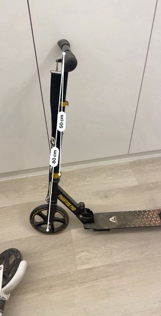 Patinete Phantom Pro Plegable Negro/Dorado
