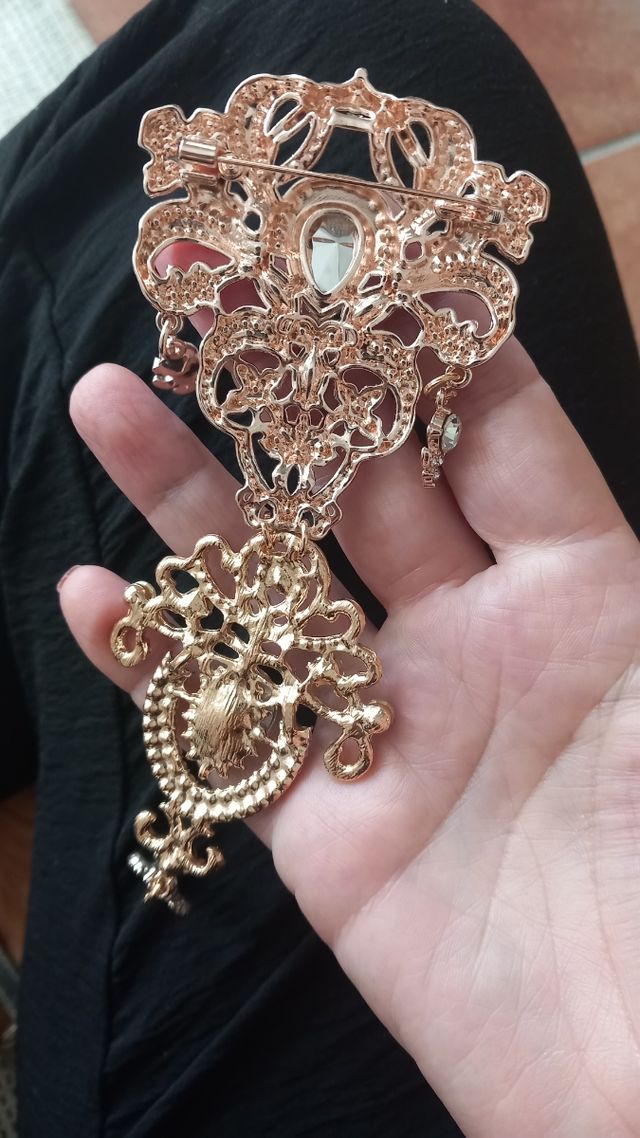 Aderezo fallera dorado para adulta