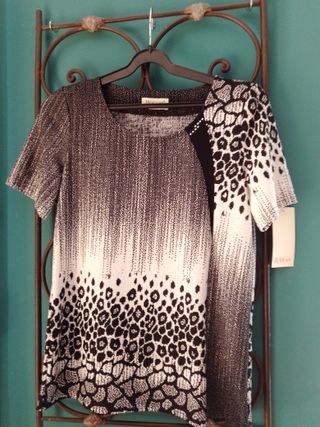 Blusa bianca e nera BOGUAR