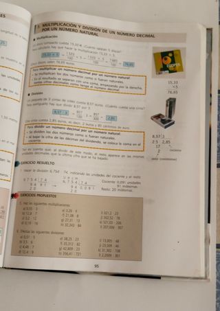 Matemáticas, Números. 1 ESO
Editorial SM
