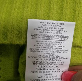 Jersey WNT verde pico trenzado