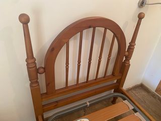 2 Estructuras Cama Madera + Colchón 90x180