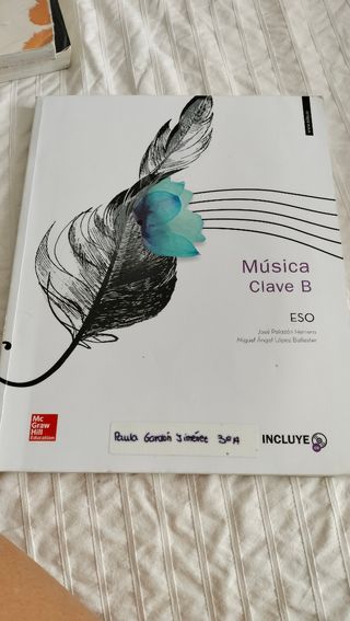 Libro texto música. Clave B Eso. MC GRAW HILL.