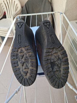 Zapatos MAC piel ante marrón plataforma talla 41