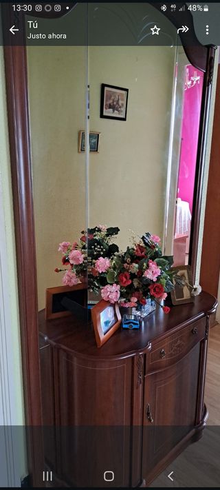 Mueble de entrada o pasillo de madera