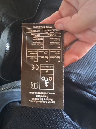 Chaqueta Moto Outracing Mujer 4XL Negra y Lila