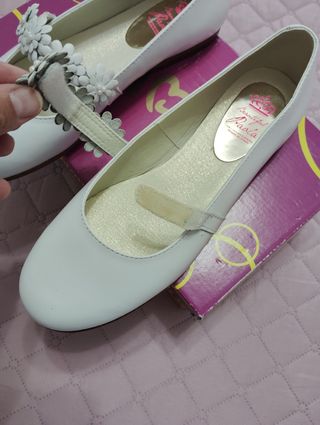 Zapatos blancos comunión/eventos niña