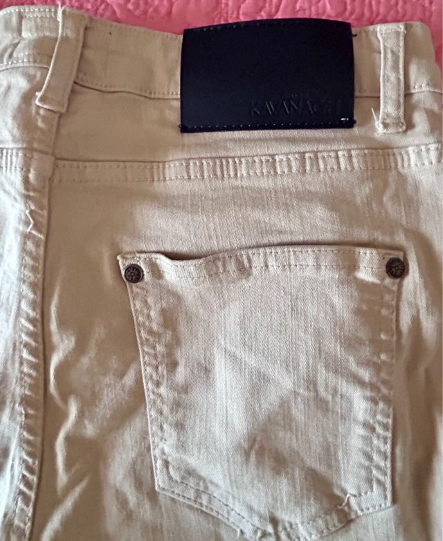 Gianni Kavanagh Jeans Beige Ajustados