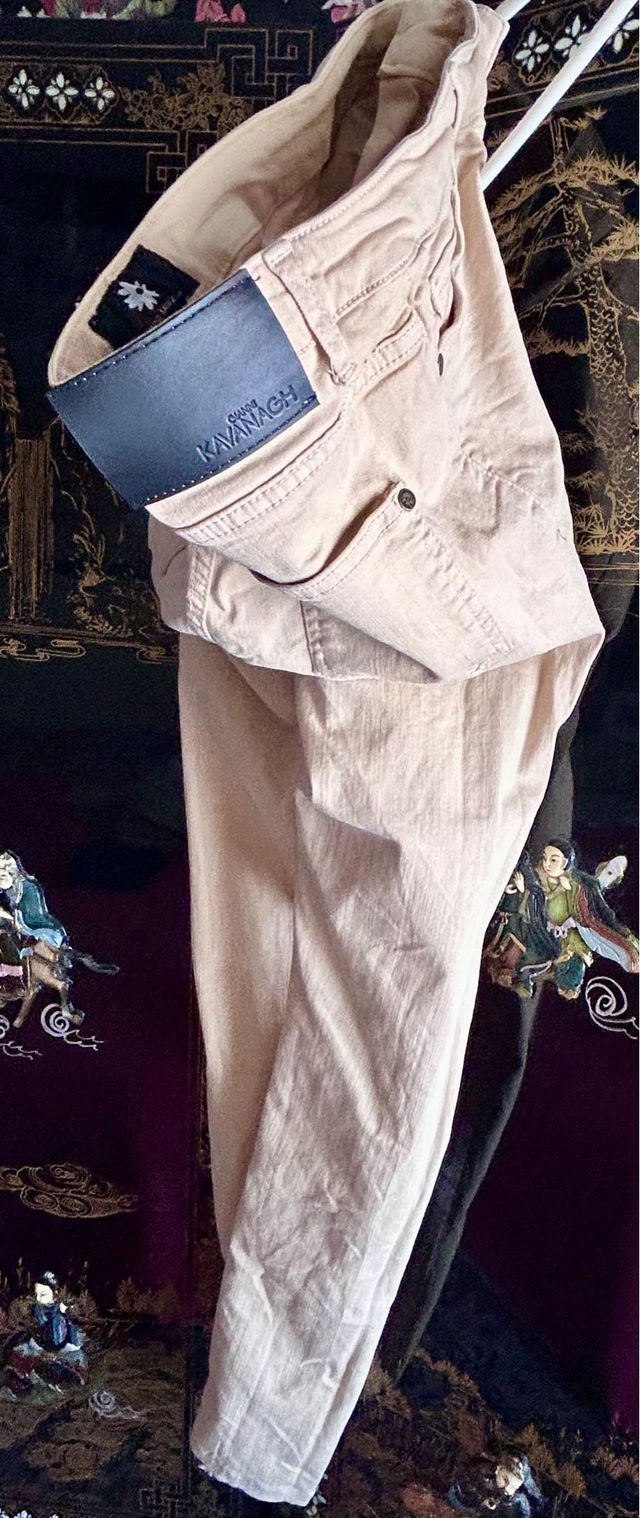 Gianni Kavanagh Jeans Beige Ajustados